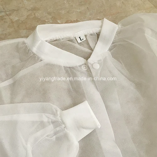 Disposable Polypropylene Lab Coat for Visitor